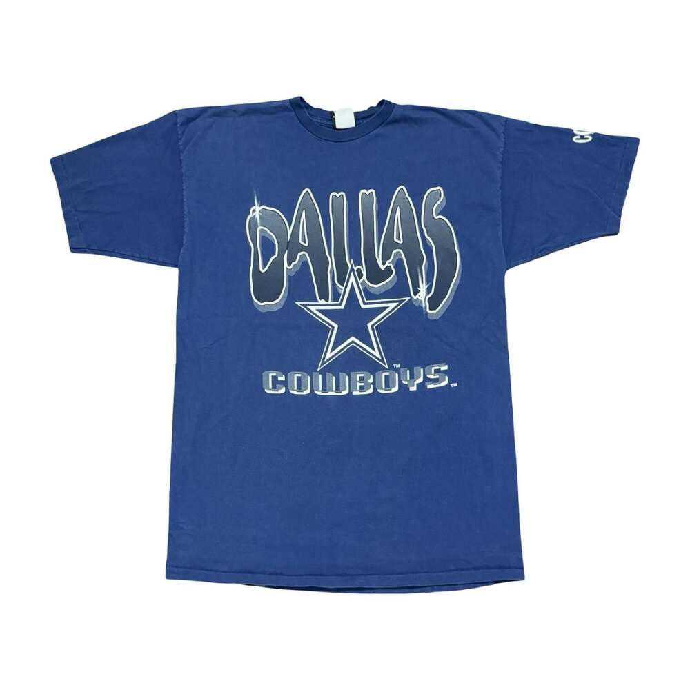 Vintage 1997 Dallas Cowboys NFL T-Shirt Navy Blue Single Stitch 90s XL Tall